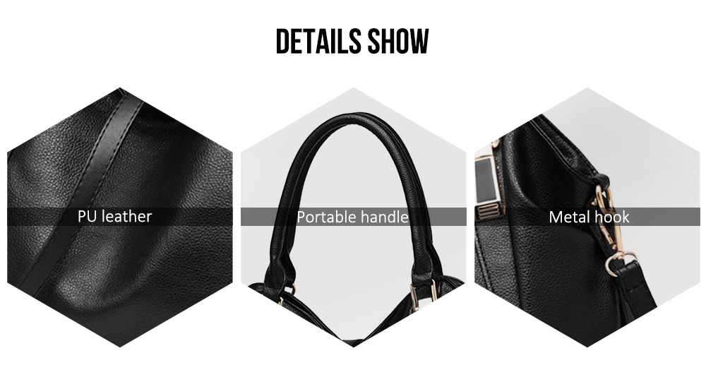 Stylish Soft PU Leather Shoulder Bag Casual Women Handbag