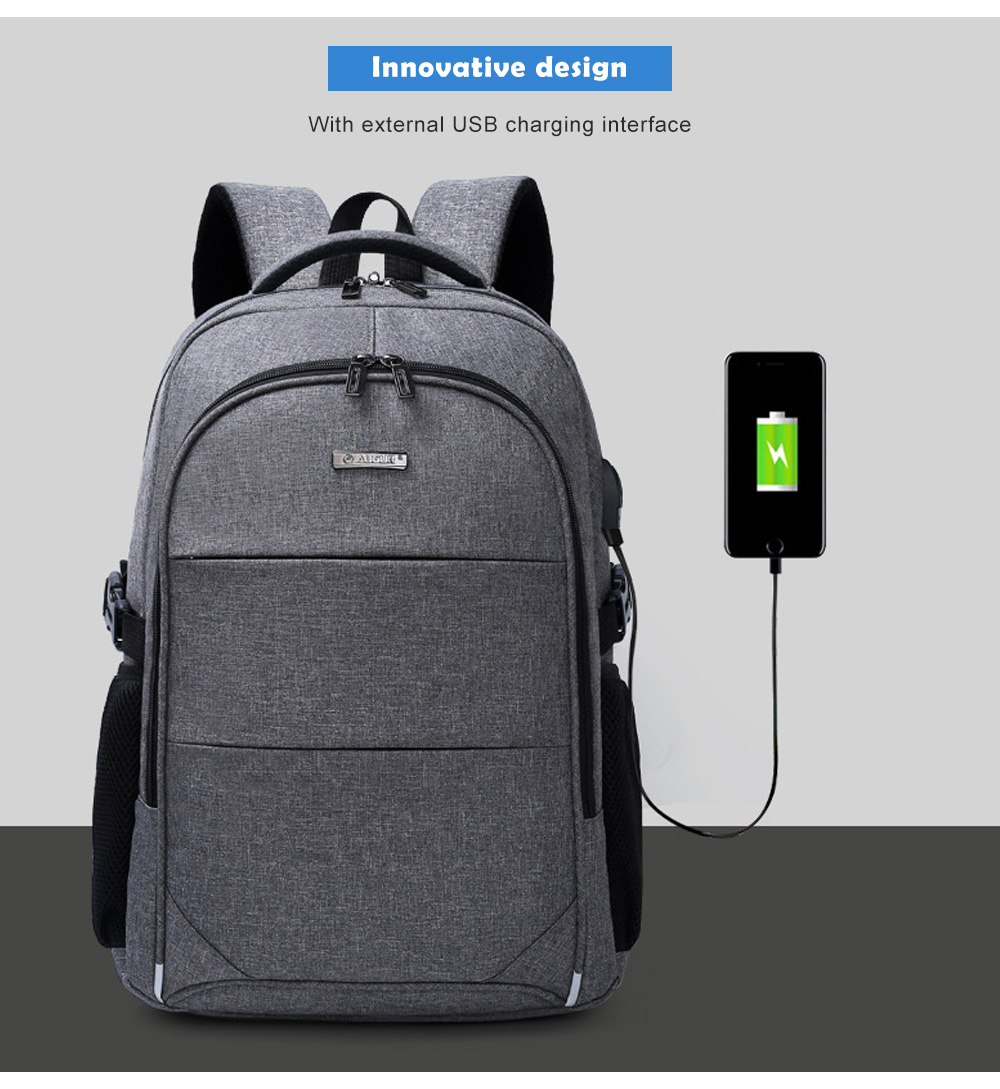 AUGUR Leisure Waterproof Travel Backpack with USB Charging Port