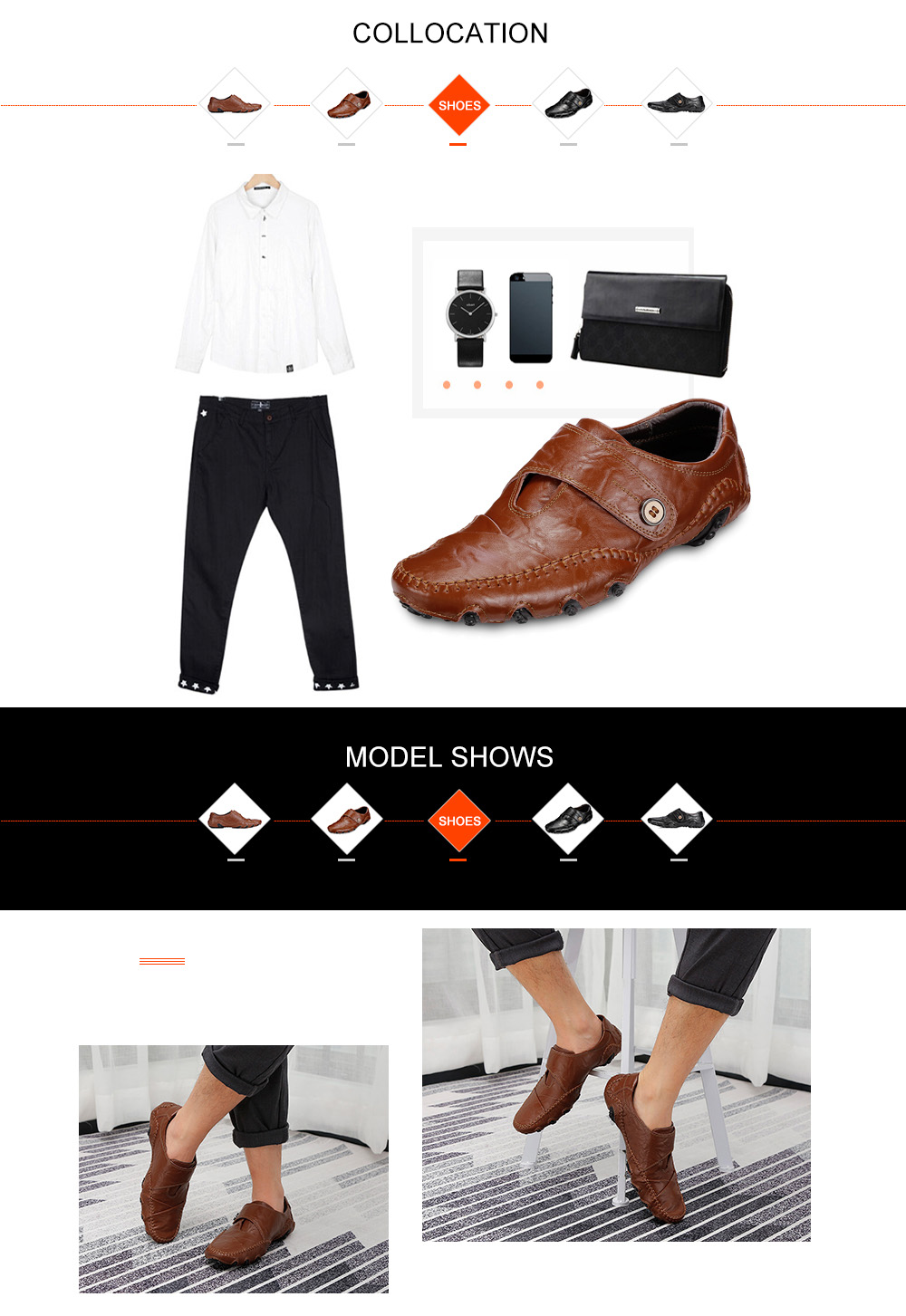 Elasticity Business Casual Octopus Style Peas Flat Shoes for Men