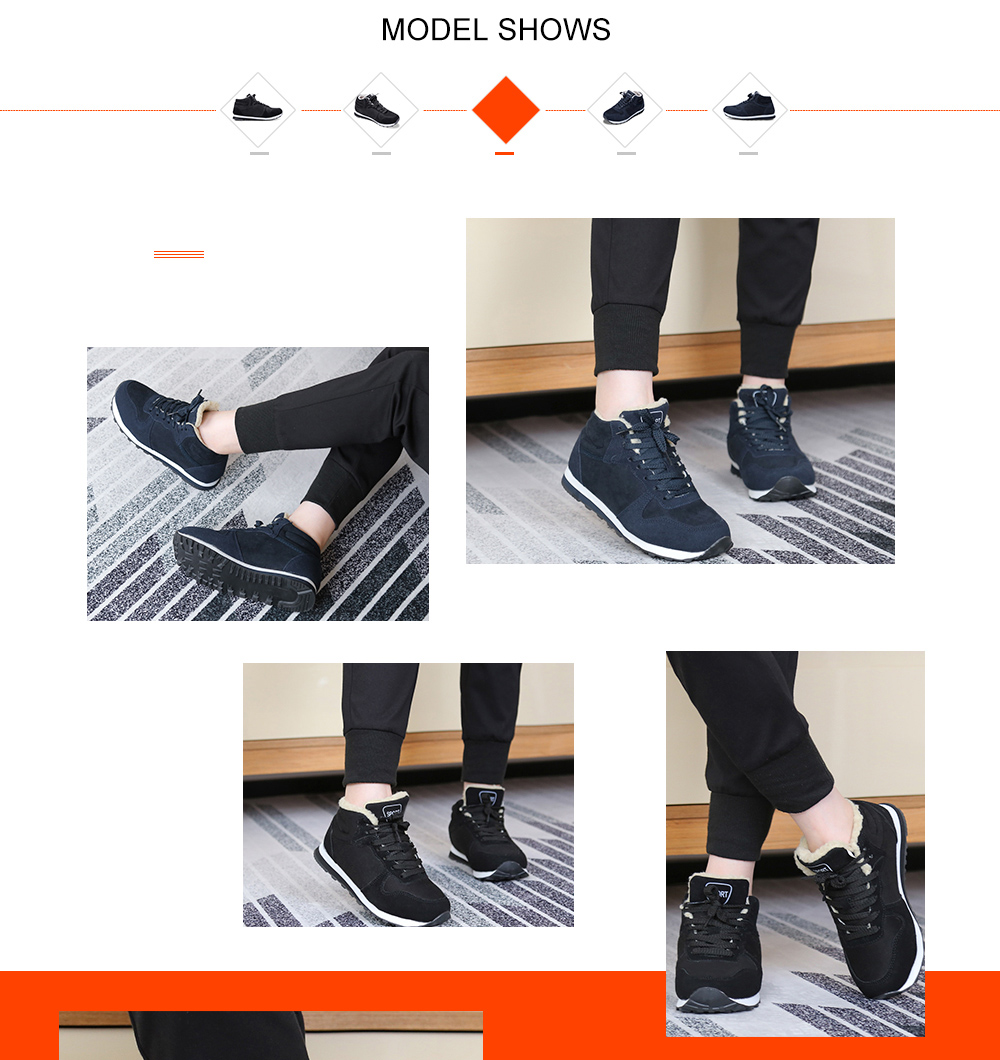 Outdoor Cotton Warm Sports Shoes Anti-slip Women Sneakers