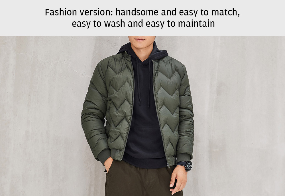 Uleemark Men Light Weight Goose Down Jacket from Xiaomi Youpin