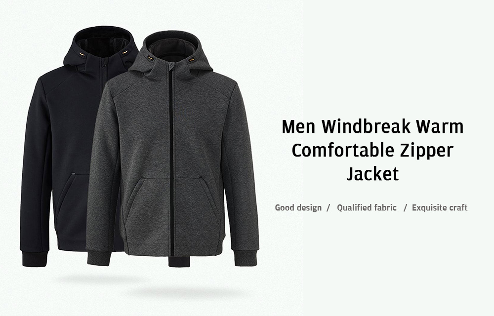 Men Windbreak Jacket Warm Comfortable Zipper from Xiaomi Youpin