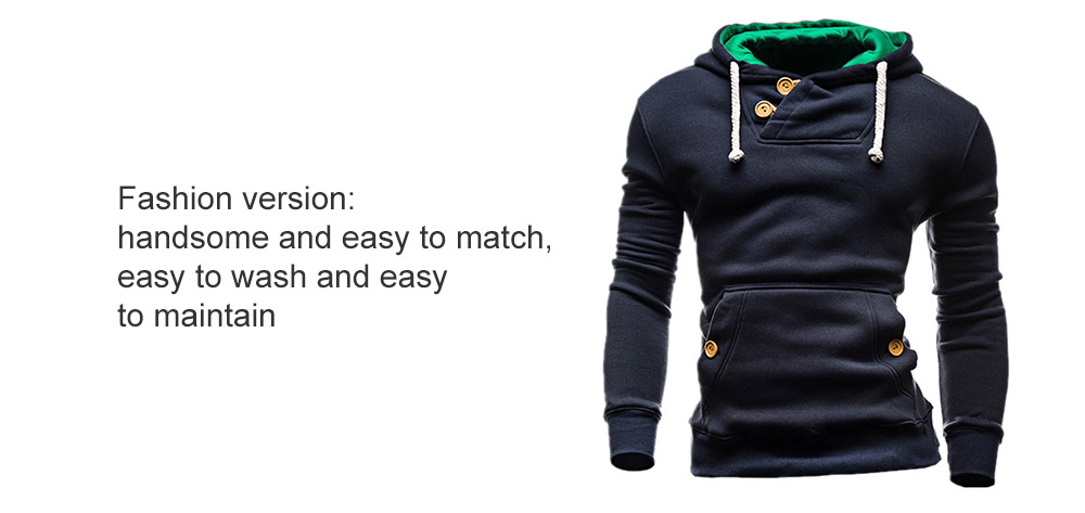 Men Hooded Hoodie Comfortable Long Sleeve