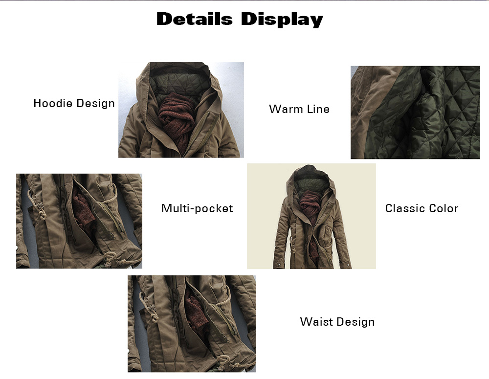 Men's Parkas Winter Cotton Warm