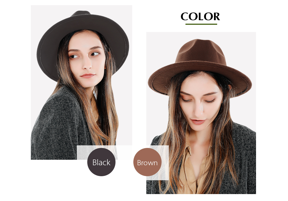 Streetwear Solid Color Women Jazz Cap Outdoor Casual Top Hat