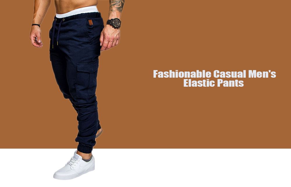 Leisure Tethers Elastic Pants Men's Trousers