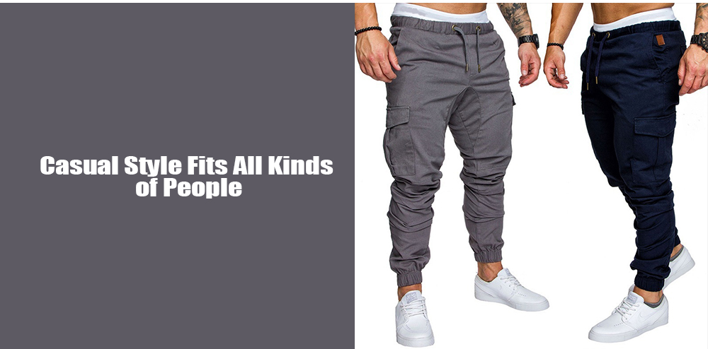 Leisure Tethers Elastic Pants Men's Trousers