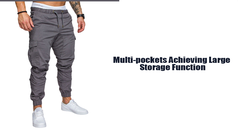 Leisure Tethers Elastic Pants Men's Trousers