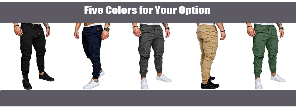 Leisure Tethers Elastic Pants Men's Trousers