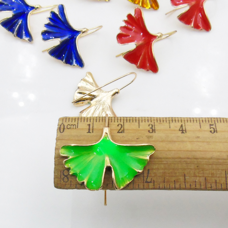 Maidenhair Tree Pattern Earrings