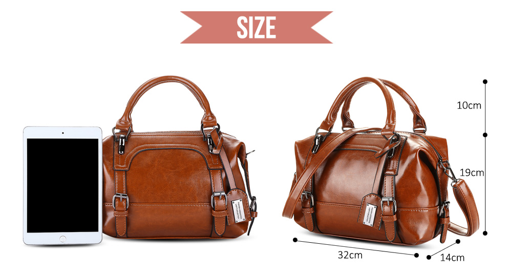 Soft PU Leather Stylish Large Capacity Women Handbag Ladies Bag