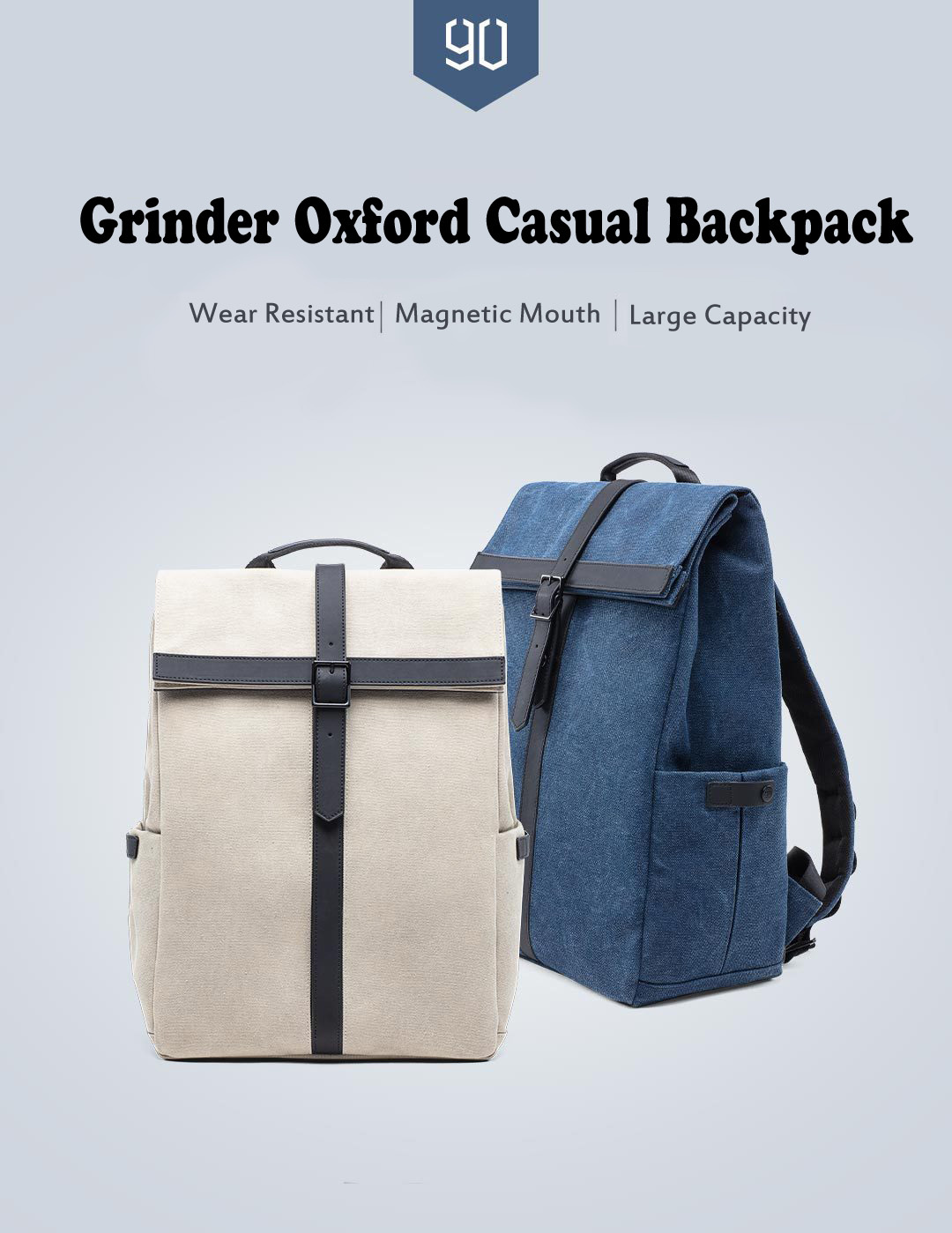 90FUN Grinder Oxford Casual Backpack 15.6 inch Laptop Bag from Xiaomi youpin