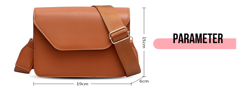 Guapabien Women Messenger Crossbody PU Leather Female Shoulder Bag