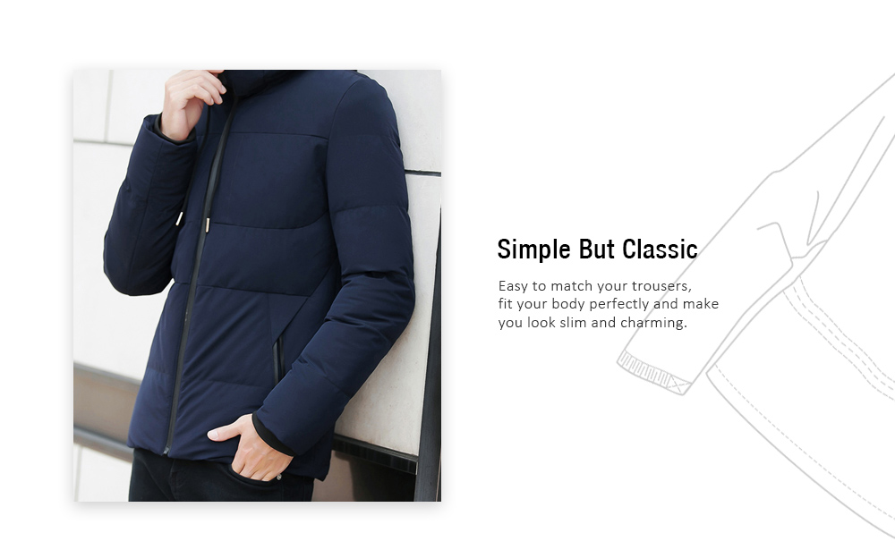 Men Fashion Trend Casual Down Coat