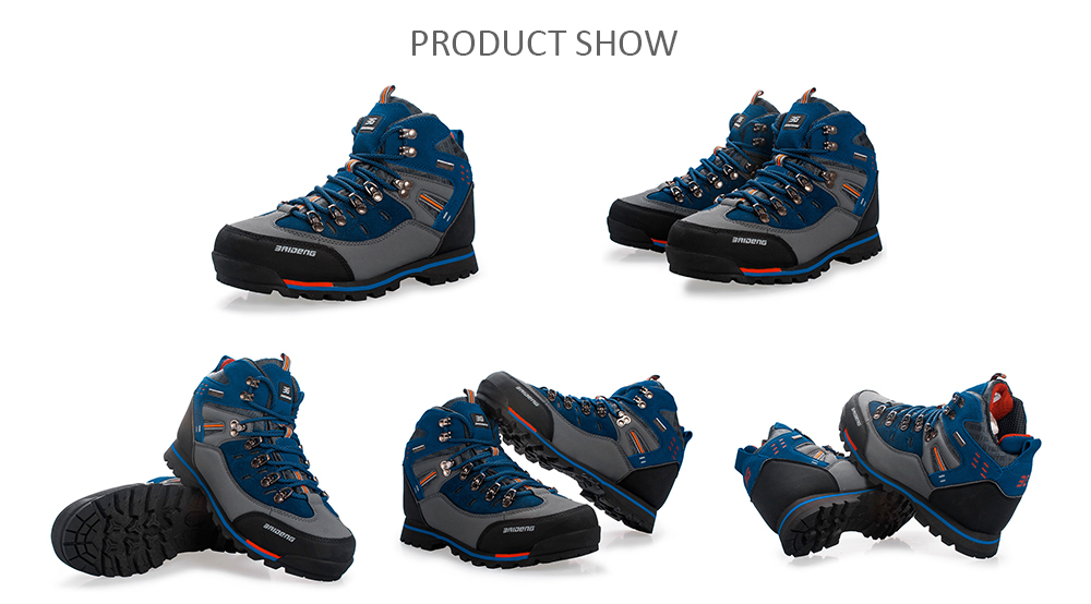 Men Water Resistant Trekking Shoes for Outdoor Hiking