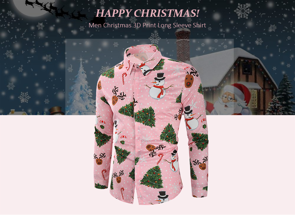 Christmas Snowmen Snoeflakes Tree Candy Print Shirt
