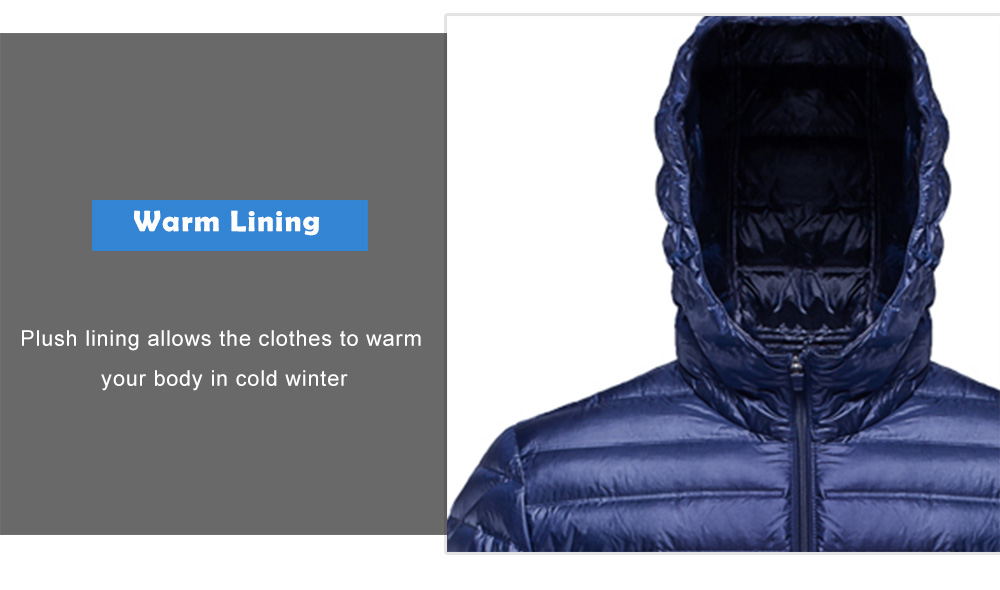 90FUN Lightweight Hooded Solid Color Down Jacket Coat from Xiaomi youpin