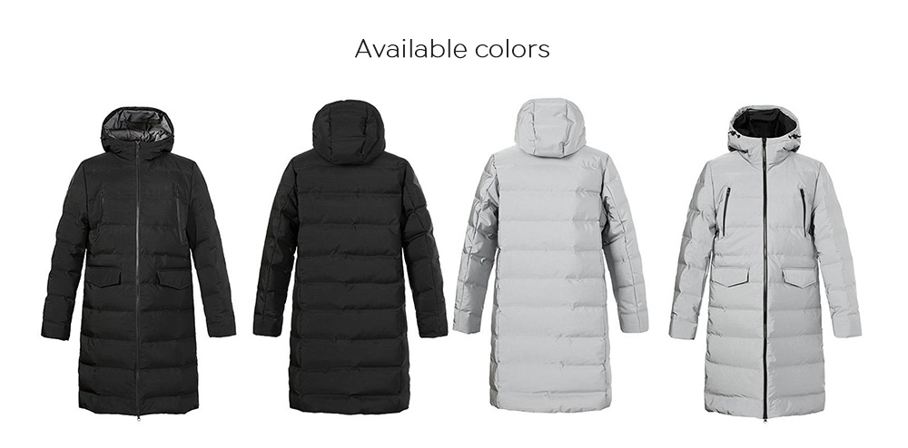 Uleemark Men's Long Medium Seamless Down Jacket from Xiaomi Youpin