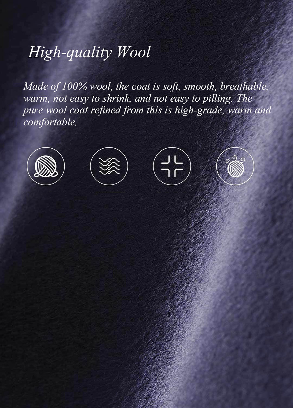 Man's Pure Wool Short Coat from Xiaomi youpin