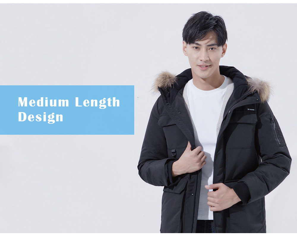 90FUN Outdoor Leisure Long Goose Down Parka from Xiaomi Youpin