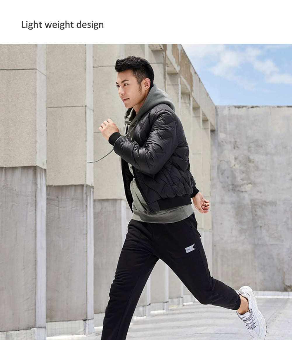 ULEEMARK Men Light Weight Leisure Baseball Down Jacket from Xiaomi Youpin