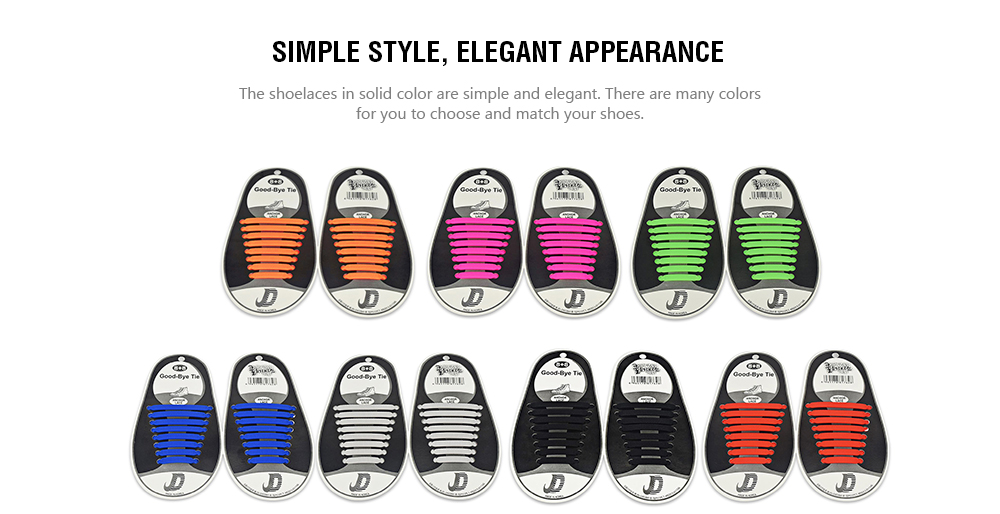 Outdoor Fashion Silicone Shoelaces