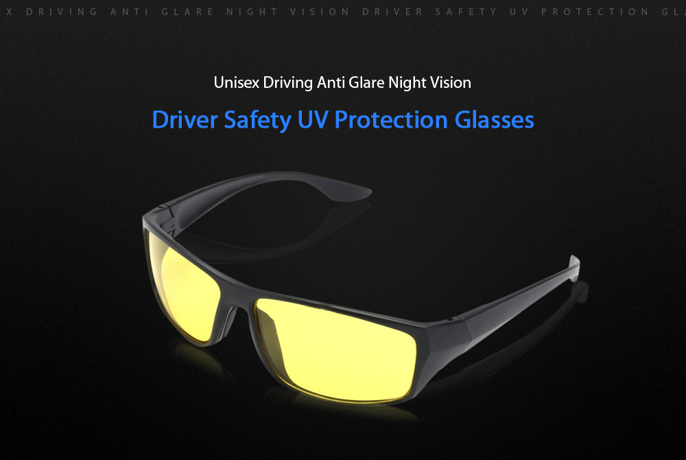 Unisex Driving Anti Glare Night Vision Driver Safety UV Protection Glasses