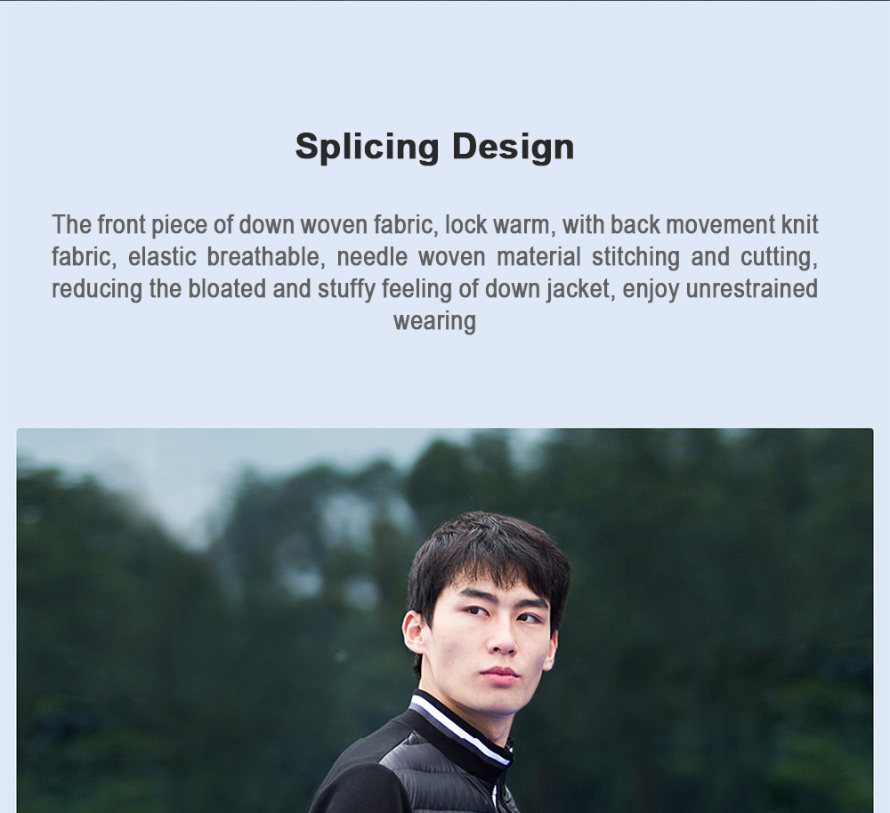 Men Leisure Down Stitching Jacket from Xiaomi Youpin