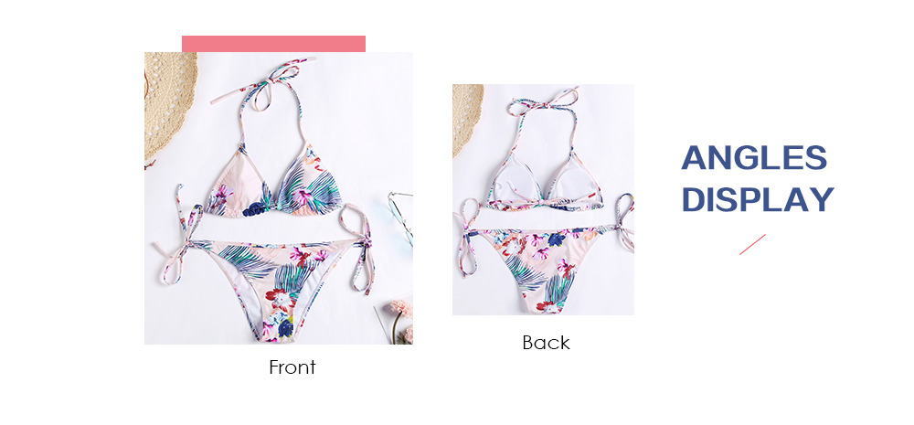 Women Wire Free Print Padded Bikini