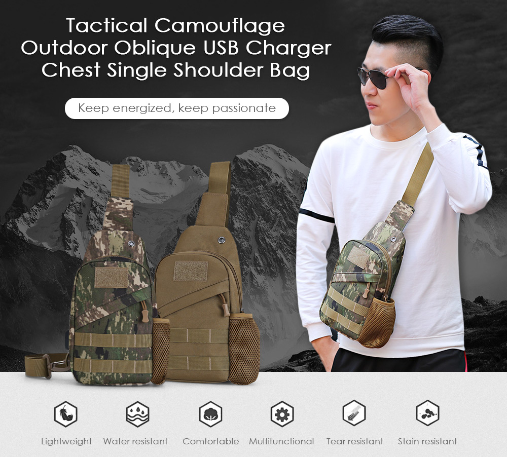 SOLDIERBLADE Multi-function Camouflage Outdoor Oblique Chest Single Shoulder Bag