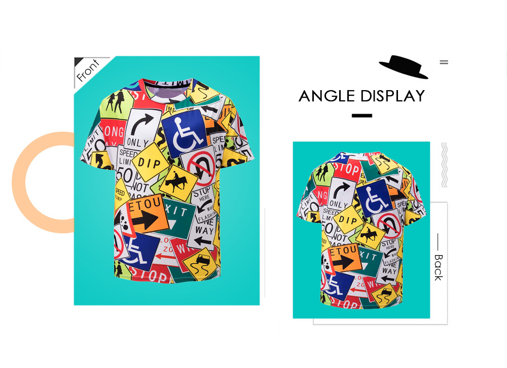 Signs Print Short Sleeve T-shirt