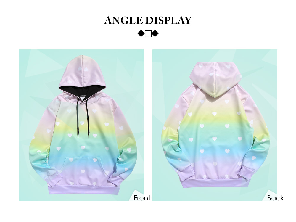 Ombre Heart Hoodie