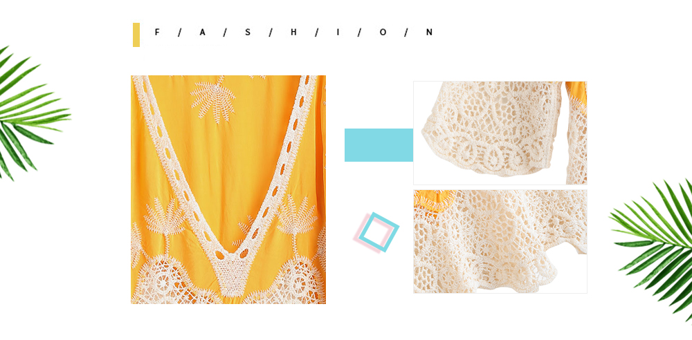 Crochet Panel Beach Cover-Up