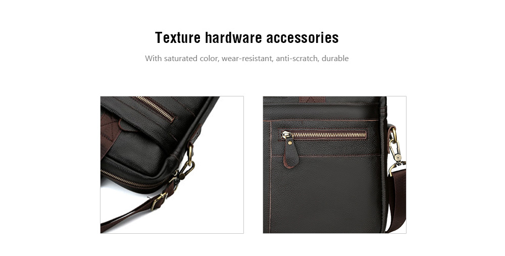 Fashion Genuine Leather Briefcase for Men Laptop Bags Business Handbag