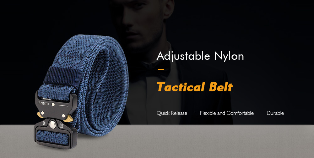 ENNIU Adjustable Multi-function Nylon Tactical Military Weavin Belt