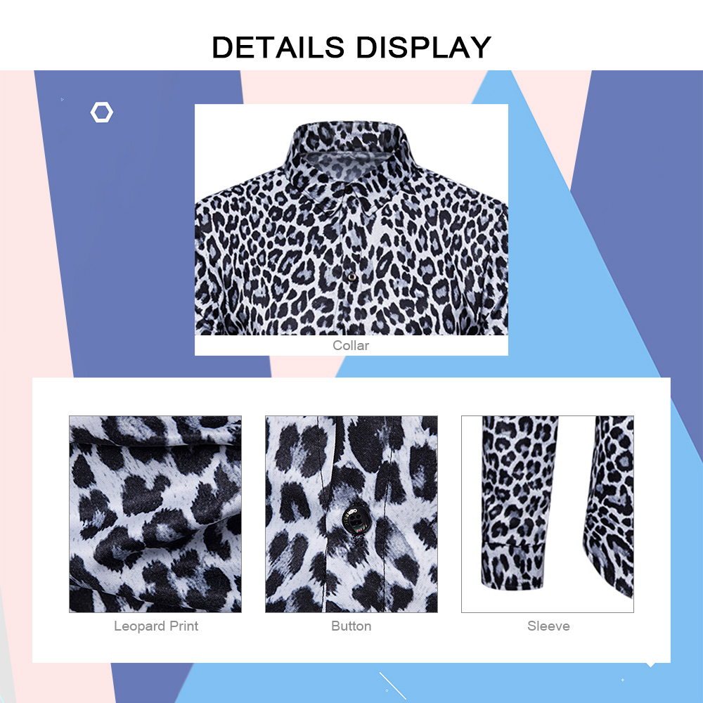 Leopard Print Casual Long Sleeves Shirt