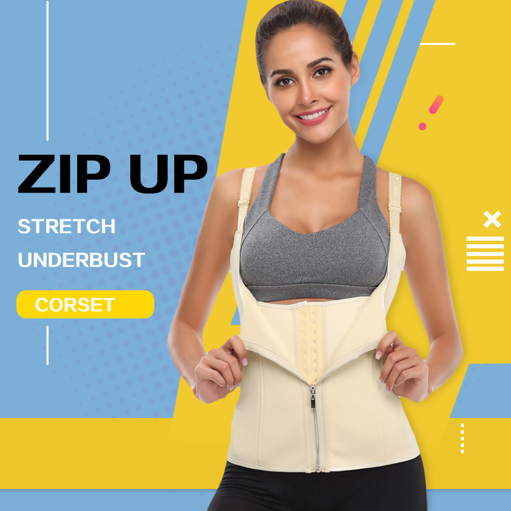 Zip Up Stretch Underbust Corset