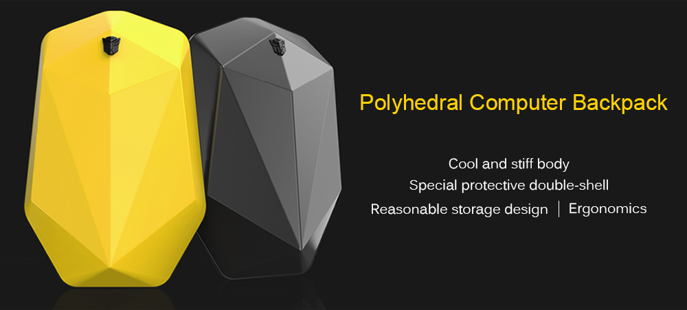 Fashionable Polyhedron Computer Backpack from Xiaomi youpin