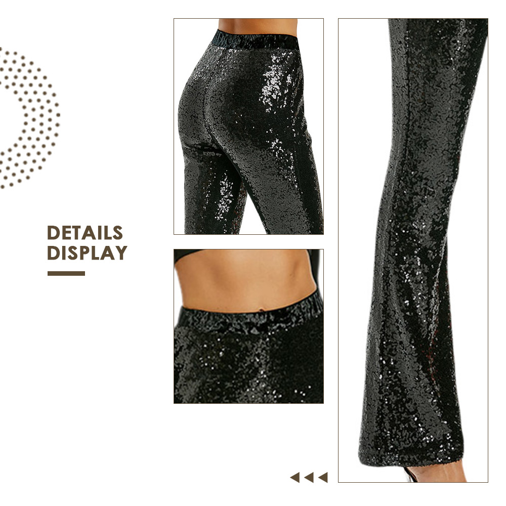 Sequin High Waist Wide Leg Pants