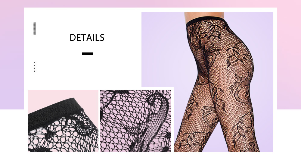 Solid Fishnet Stockings Leggings