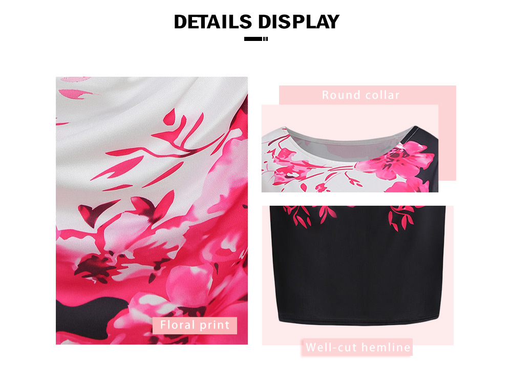 Bodycon Plus Size Floral Print Dress