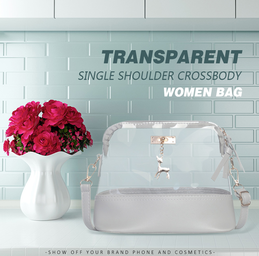 Guapabien Transparent Single Shoulder Crossbody Women Bag