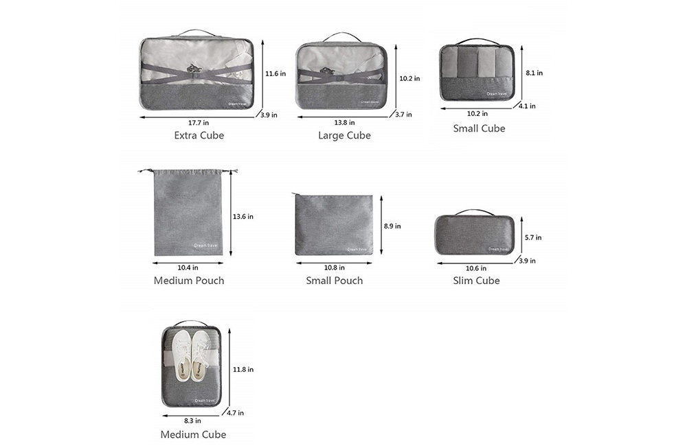 Travel Storage Bag Luggage Storage Waterproof Bag Clothes Storage Bag 7pcs