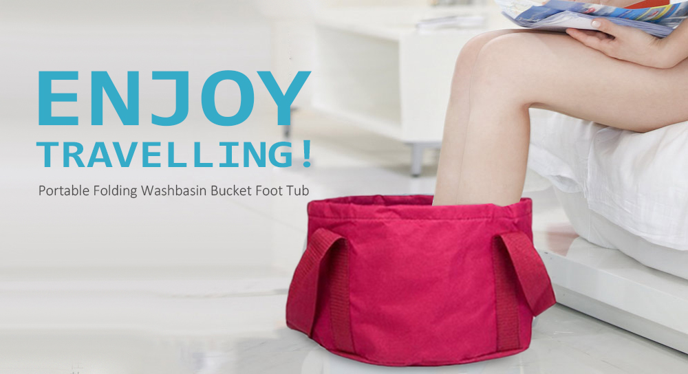 Portable Folding Washbasin Bucket Foot Tub