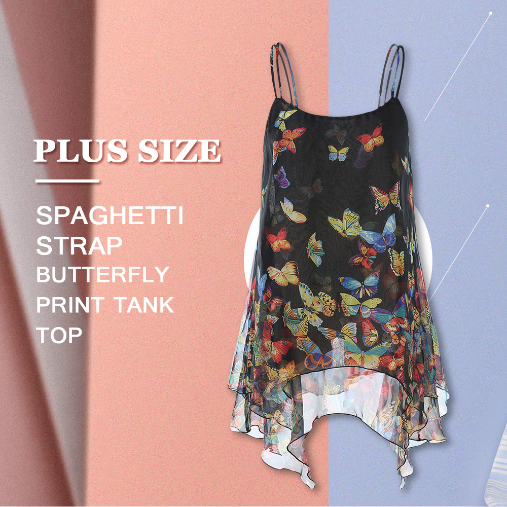 Plus Size Printed Cami Tank Top