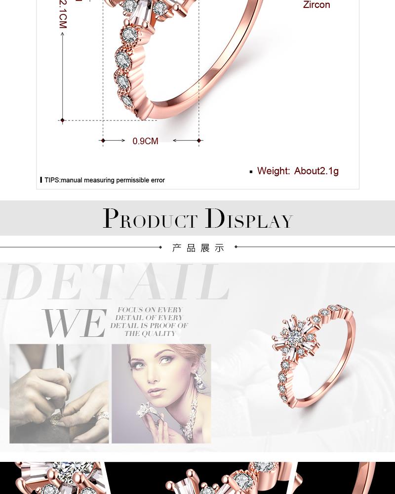 R015-A-7 Gold Plated Korean Style New Design Finger Ring for Lady